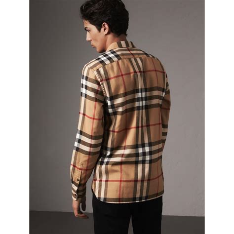 mixed flannel shirt burberry|Burberry tee shirts men.